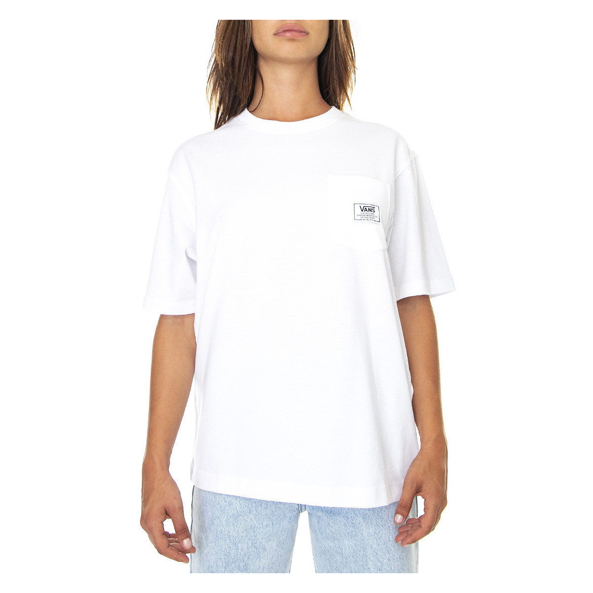 Abbigliamento Donna T-shirt & Polo Vans Classic Patch Pocket Bianco