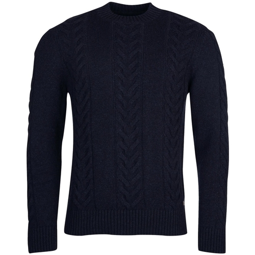 Abbigliamento Uomo Maglioni Barbour Essential Pullover Cable Knit - Navy Blu