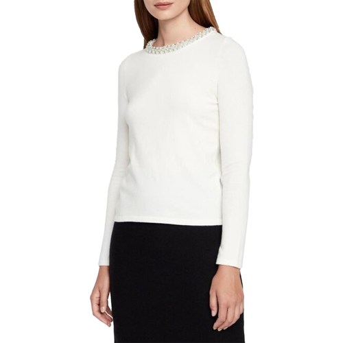 Abbigliamento Donna T-shirts a maniche lunghe Vero Moda 10216780 Bianco