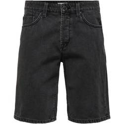 Abbigliamento Uomo Giacche in jeans Only&sons 22021909 Nero