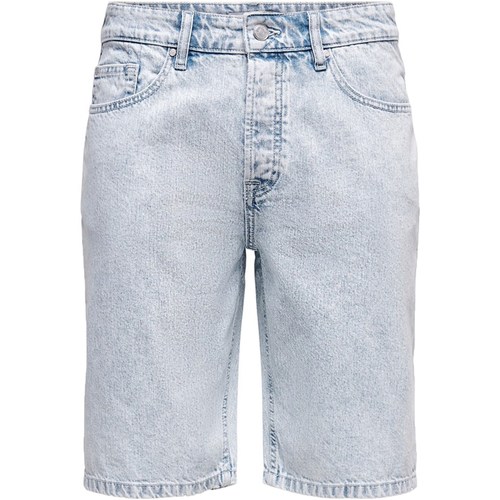 Abbigliamento Uomo Giacche in jeans Only&sons 22021902 Nero