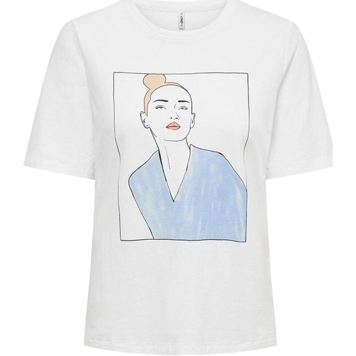 Abbigliamento Donna T-shirt maniche corte Only 15225868 Bianco
