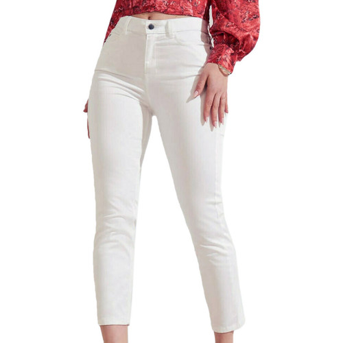 Abbigliamento Donna Jeans skynny Guess G-W1GB19W93CD Bianco
