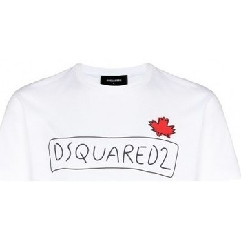 Abbigliamento Uomo T-shirt & Polo Dsquared T SHIRT LOGO SUPERCREWDSQUARED S71GD1130 Bianco