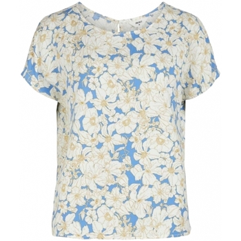 Image of Camicetta Object Top Victoria S/S - Marine /Flowers