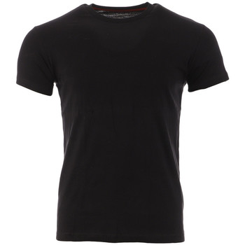 Abbigliamento Uomo T-shirt maniche corte Schott SC-LLOYDONECK Nero