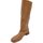 Scarpe Donna Stivali Corina Stivali donna a punta quadrata beige liscio gambale morbido al Multicolore
