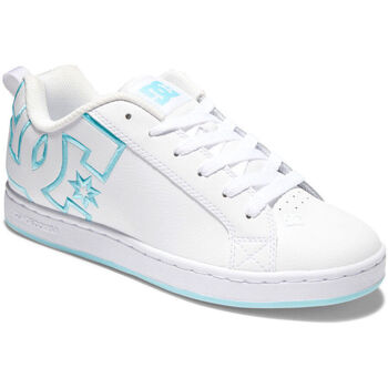 Scarpe Donna Sneakers DC Shoes Court graffik 300678 WHITE/WHITE/BLUE (XWWB) Bianco