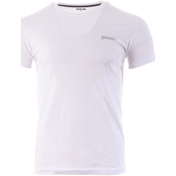 Abbigliamento Uomo T-shirt maniche corte Schott SC-JEFFONECK Bianco