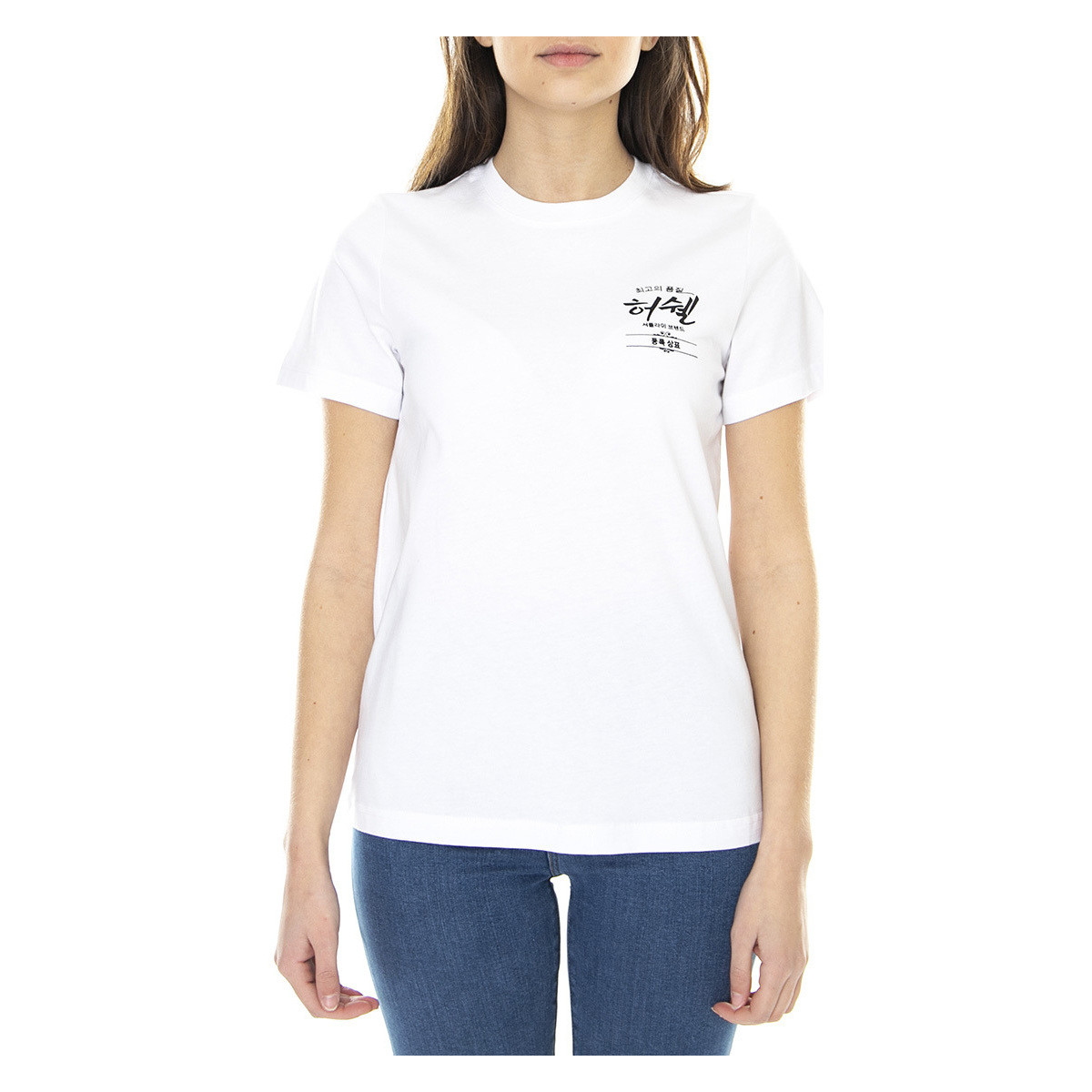 Abbigliamento Donna T-shirt & Polo Herschel Korean Classic Logo Bianco