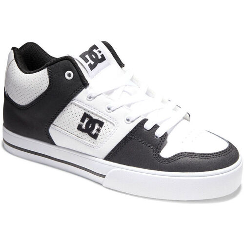 Scarpe Uomo Sneakers DC Shoes Pure mid ADYS400082 WHITE/BLACK/WHITE (WBI) Bianco