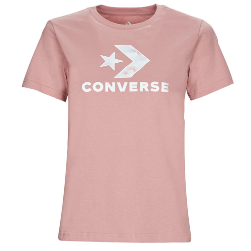 Abbigliamento Donna T-shirt maniche corte Converse FLORAL STAR CHEVRON Rosa