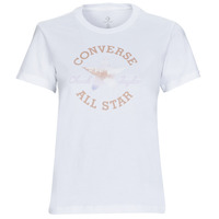 Abbigliamento Donna T-shirt maniche corte Converse FLORAL CHUCK TAYLOR ALL STAR PATCH Bianco