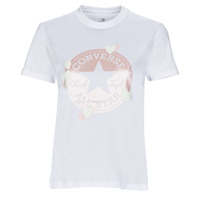 Abbigliamento Donna T-shirt maniche corte Converse RADIATING LOVE SS SLIM GRAPHIC Bianco