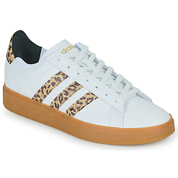 Scarpe Donna Sneakers basse Adidas Sportswear GRAND COURT 2.0 Bianco / Leopard / Gum