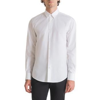 Abbigliamento Uomo Camicie maniche lunghe Antony Morato MMSL00690-FA440047 Bianco