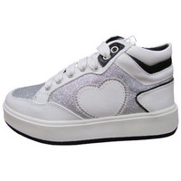 Scarpe Bambina Sneakers alte Asso Sneakers bianco-Bianco-Silver