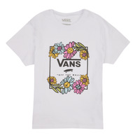 Abbigliamento Bambina T-shirt maniche corte Vans ELEVATED FLORAL CREW Bianco