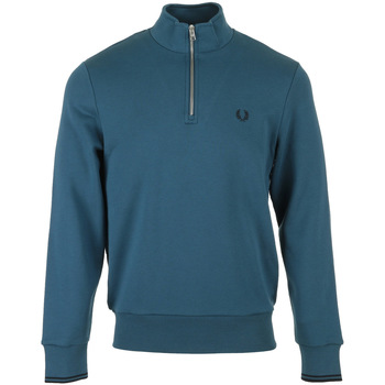 Abbigliamento Uomo Felpe Fred Perry Half Zip Sweatshirt Blu