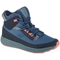 Scarpe Unisex bambino Sneakers alte 4F FWINF009 Nero, Blu marino