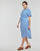 Abbigliamento Donna Abiti lunghi Vero Moda VMBUMPY SS CALF SHIRT DRESS NOOS Blu / Blc