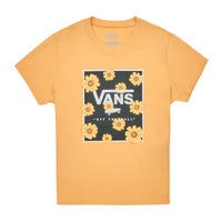 Abbigliamento Bambina T-shirt maniche corte Vans SUNFLOWER ANIMAL BOX CREW Giallo