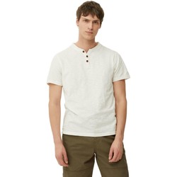 Abbigliamento Uomo T-shirts a maniche lunghe Mantaray Slub Bianco