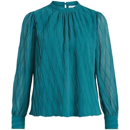 Abbigliamento Donna Top / Blusa Vila Top Keladi L/S  - Shaded Spruce Blu