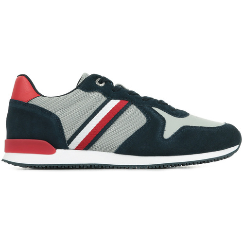 Scarpe Uomo Sneakers Tommy Hilfiger Iconic Runner Mix Blu