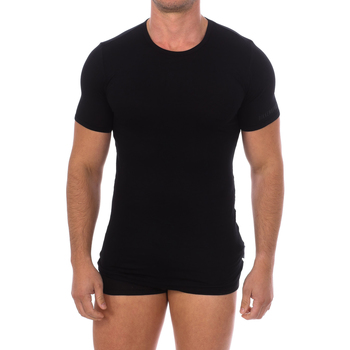Abbigliamento Uomo T-shirt maniche corte Bikkembergs BKK1UTS03SI-BLACK Nero