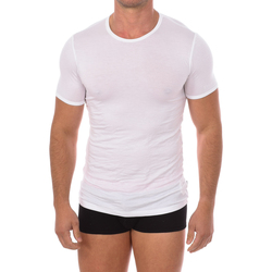 Abbigliamento Uomo T-shirt maniche corte Bikkembergs BKK1UTS03SI-WHITE Bianco