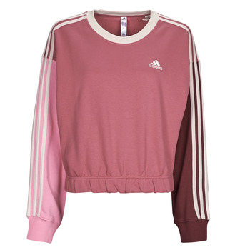 Abbigliamento Donna Felpe Adidas Sportswear 3S CR SWT Bordeaux / Rosa