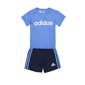 Abbigliamento Unisex bambino Completo Adidas Sportswear I LIN CO T SET Blu