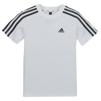 Abbigliamento Unisex bambino T-shirt maniche corte Adidas Sportswear LK 3S CO TEE Bianco