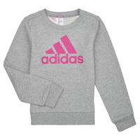 Abbigliamento Bambina Felpe Adidas Sportswear ESS BL SWT Bruyère / Grigio / Moyen