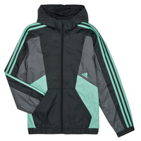 Abbigliamento Unisex bambino giacca a vento Adidas Sportswear 3S CB WB Nero