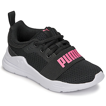 Scarpe Bambina Sneakers basse Puma PS PUMA WIRED RUN V Nero / Rosa