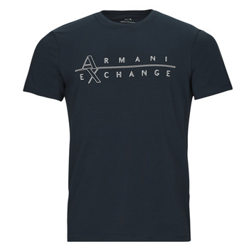 Abbigliamento Uomo T-shirt maniche corte Armani Exchange 3RZTBR Marine / Logo / Blc