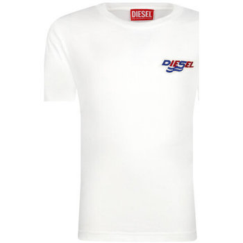Abbigliamento Bambino T-shirt maniche corte Diesel J00846 00YI9 Bianco
