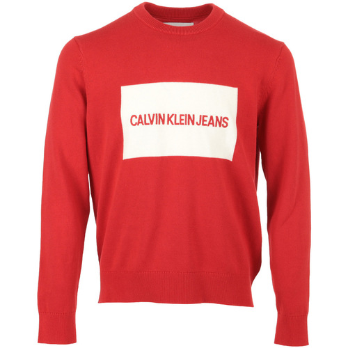Abbigliamento Uomo Maglioni Calvin Klein Jeans Institutional Box Sweater Rosso