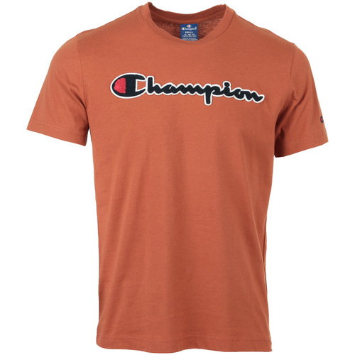 Abbigliamento Uomo T-shirt maniche corte Champion Crewneck T-Shirt Arancio