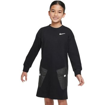 Abbigliamento Bambina Abiti lunghi Nike G NSW DRESS OP Nero
