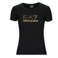 Abbigliamento Donna T-shirt maniche corte Emporio Armani EA7 8NTT67-TJDQZ Nero / Oro