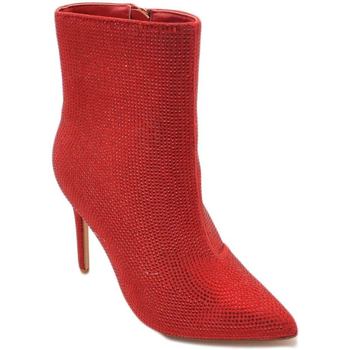 Image of Tronchetti Malu Shoes Scarpe Scarpe tronchetto mezzo stivaletto donna a punta rosso con tacc