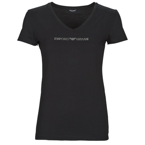 Abbigliamento Donna T-shirt maniche corte Emporio Armani T-SHIRT V NECK Nero