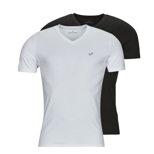 Abbigliamento Uomo T-shirt maniche corte Kaporal GIFT PACK X2 Bianco / Marine