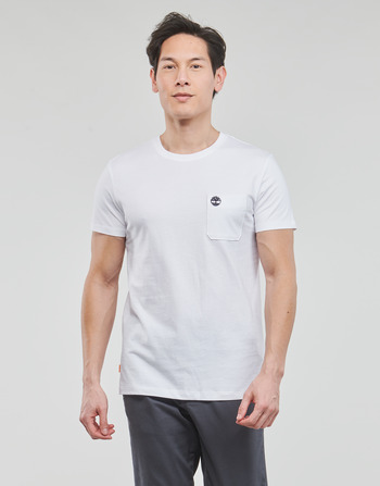 Abbigliamento Uomo T-shirt maniche corte Timberland SS Dunstan River Pocket Tee Slim Bianco