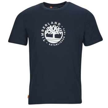 Abbigliamento Uomo T-shirt maniche corte Timberland SS Refibra Logo Graphic Tee Regular Nero