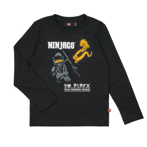 Abbigliamento Bambino T-shirts a maniche lunghe LEGO Wear  LWTAYLOR 624 - T-SHIRT L/S Nero