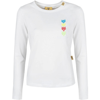 Abbigliamento Donna T-shirts a maniche lunghe Philipp Plein Sport DTPS3070L01 Bianco